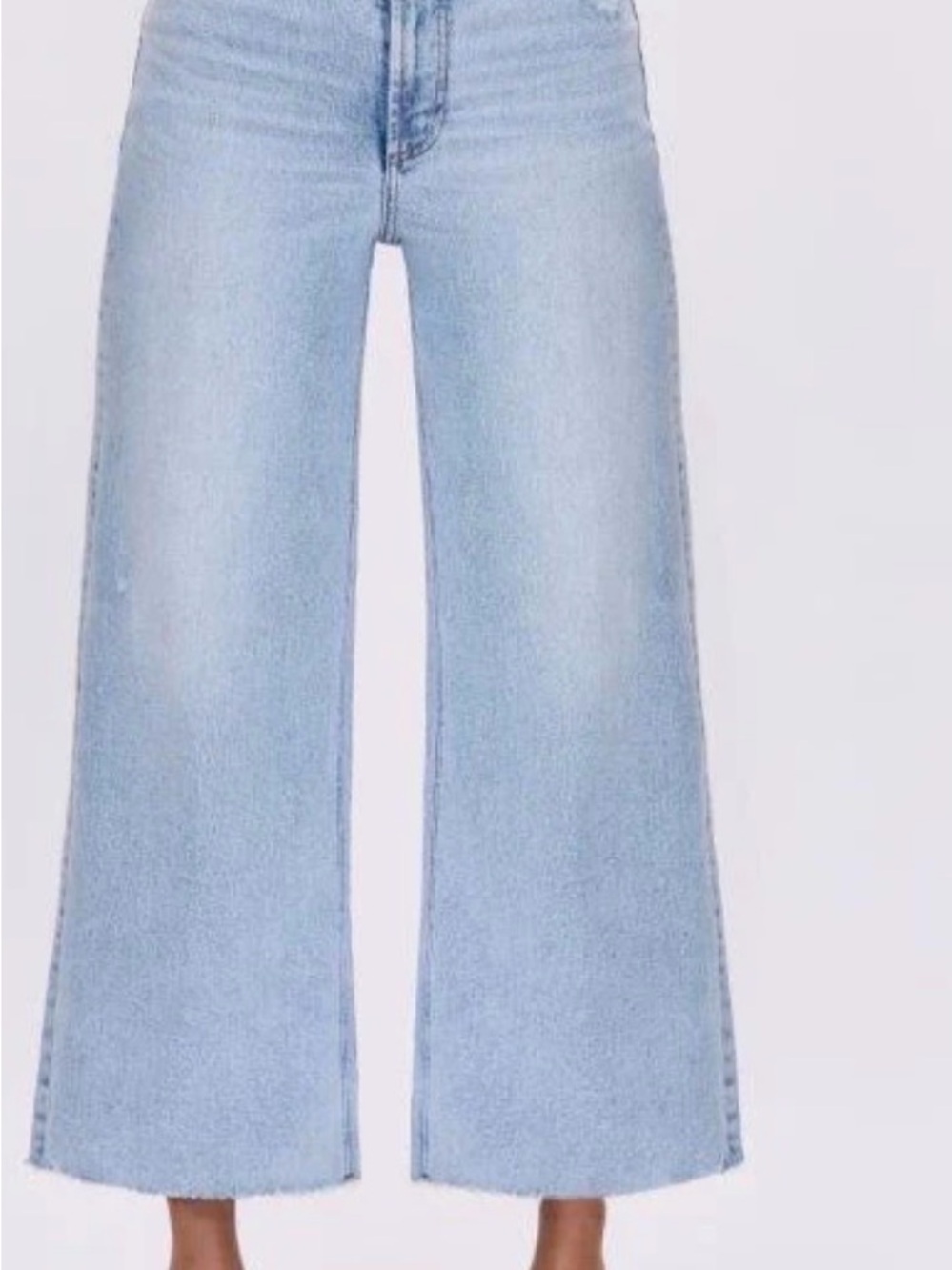 Pistola Lana Light Wash Cropped Wide-Leg Jeans